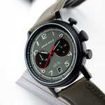 ARIES GOLD URBAN JOURNEY G 1025 BK-GY GREY LEATHER STRAP MEN'S WATCH - H2 Hub Watches
