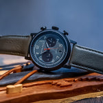 ARIES GOLD URBAN JOURNEY G 1025 BK-GY GREY LEATHER STRAP MEN'S WATCH - H2 Hub Watches