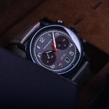 ARIES GOLD URBAN JOURNEY G 1025 BK-GY GREY LEATHER STRAP MEN'S WATCH - H2 Hub Watches