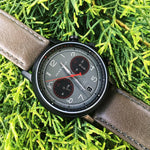 ARIES GOLD URBAN JOURNEY G 1025 BK-GY GREY LEATHER STRAP MEN'S WATCH - H2 Hub Watches