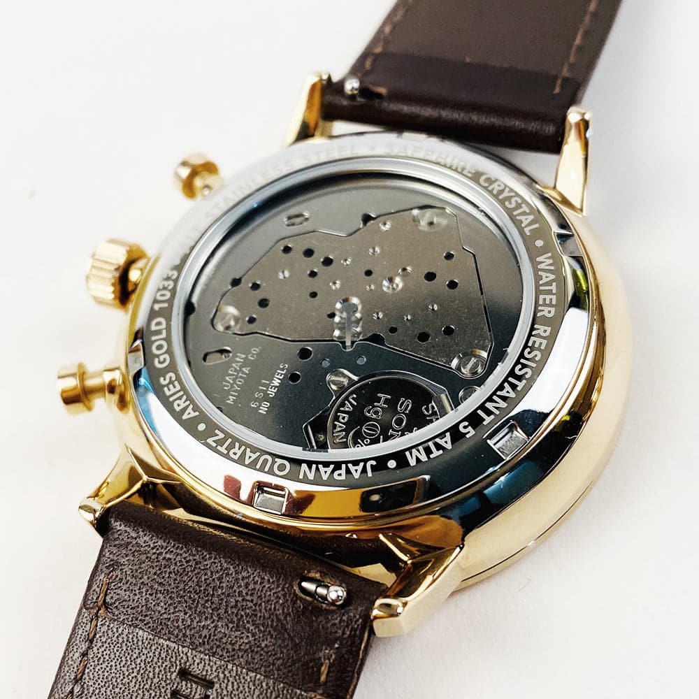ARIES GOLD VENTURER G 1033 RG-W CHRONOGRAPH MEN'S WATCH - H2 Hub Watches