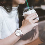 ARIES GOLD URBAN ENERGY ROSE GOLD STAINLESS STEEL G 639M RG-ROSE BROWN LEATHER STRAP MEN'S WATCH - H2 Hub Watches