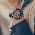 ARIES GOLD CHRONOGRAPH JOLTER SILVER STAINLESS STEEL G 7008 S-BU-L WOMEN'S WATCH - H2 Hub Watches