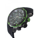 ARIES GOLD CHRONOGRAPH VENTURER GREEN STAINLESS STEEL G-7012Z-BK-GN BLACK SILICONE STRAP MEN'S WATCH - H2 Hub Watches