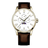 ARIES GOLD G 7019 G-WG MULTIFUNCTION LEATHER STRAP MEN'S WATCH