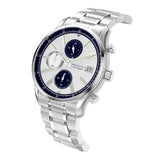 Aries Gold Champion 7020 G 7020 S-SBU Men Silver Dial Chronograph VR33 42mm Silver Stainless Steel Strap