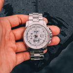 ARIES GOLD INSPIRE CONTENDER SILVER STAINLESS STEEL G 7301 S-SILVER MEN'S WATCH - H2 Hub Watches