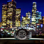 ARIES GOLD KING TWO-TONE STAINLESS STEEL G 7311 BKRG-BKRG HI-TECH BLACK SYNTHETIC STRAP MEN'S WATCH - H2 Hub Watches