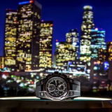 ARIES GOLD KING TWO-TONE STAINLESS STEEL G 7311 BKRG-BKRG HI-TECH BLACK SYNTHETIC STRAP MEN'S WATCH - H2 Hub Watches