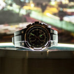 ARIES GOLD KING TWO-TONE STAINLESS STEEL G 7311 BKRG-BKRG HI-TECH BLACK SYNTHETIC STRAP MEN'S WATCH - H2 Hub Watches