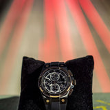 ARIES GOLD KING TWO-TONE STAINLESS STEEL G 7311 BKRG-BKRG HI-TECH BLACK SYNTHETIC STRAP MEN'S WATCH - H2 Hub Watches