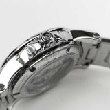 ARIES GOLD AUTOMATIC INFINUM FORZA SILVER STAINLESS STEEL G 9001 S-BU MEN'S WATCH - H2 Hub Watches