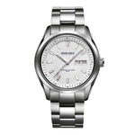 ARIES GOLD AUTOMATIC INFINUM PRESIDENT SILVER STAINLESS STEEL G 9004 S-W MEN'S WATCH - H2 Hub Watches