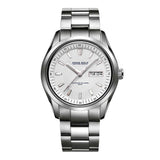 ARIES GOLD AUTOMATIC INFINUM PRESIDENT SILVER STAINLESS STEEL G 9004 S-W MEN'S WATCH - H2 Hub Watches