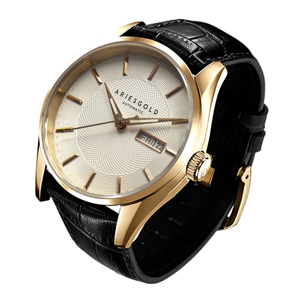 ARIES GOLD PRESIDENT G 9024 G-W MEN'S WATCH - H2 Hub Watches