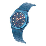Aries Gold Voltamic Blue Dial And Stainless Steel Men Watch G 9031 BU-BURG