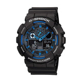 CASIO G-SHOCK GA-100-1A2CR DIGITAL QUARTZ BLACK RESIN MEN'S WATCH