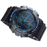 CASIO G-SHOCK GA-100-1A2CR DIGITAL QUARTZ BLACK RESIN MEN'S WATCH