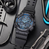 CASIO G-SHOCK GA-100-1A2CR DIGITAL QUARTZ BLACK RESIN MEN'S WATCH