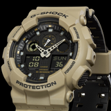CASIO G-SHOCK GA-100L-8ACR DIGITAL QUARTZ BEIGE RESIN MEN'S WATCH