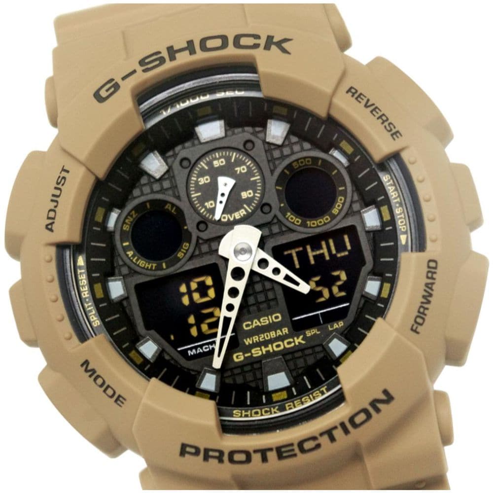 CASIO G-SHOCK GA-100L-8ACR DIGITAL QUARTZ BEIGE RESIN MEN'S WATCH - H2 Hub Watches