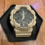 CASIO G-SHOCK GA-100L-8ACR DIGITAL QUARTZ BEIGE RESIN MEN'S WATCH