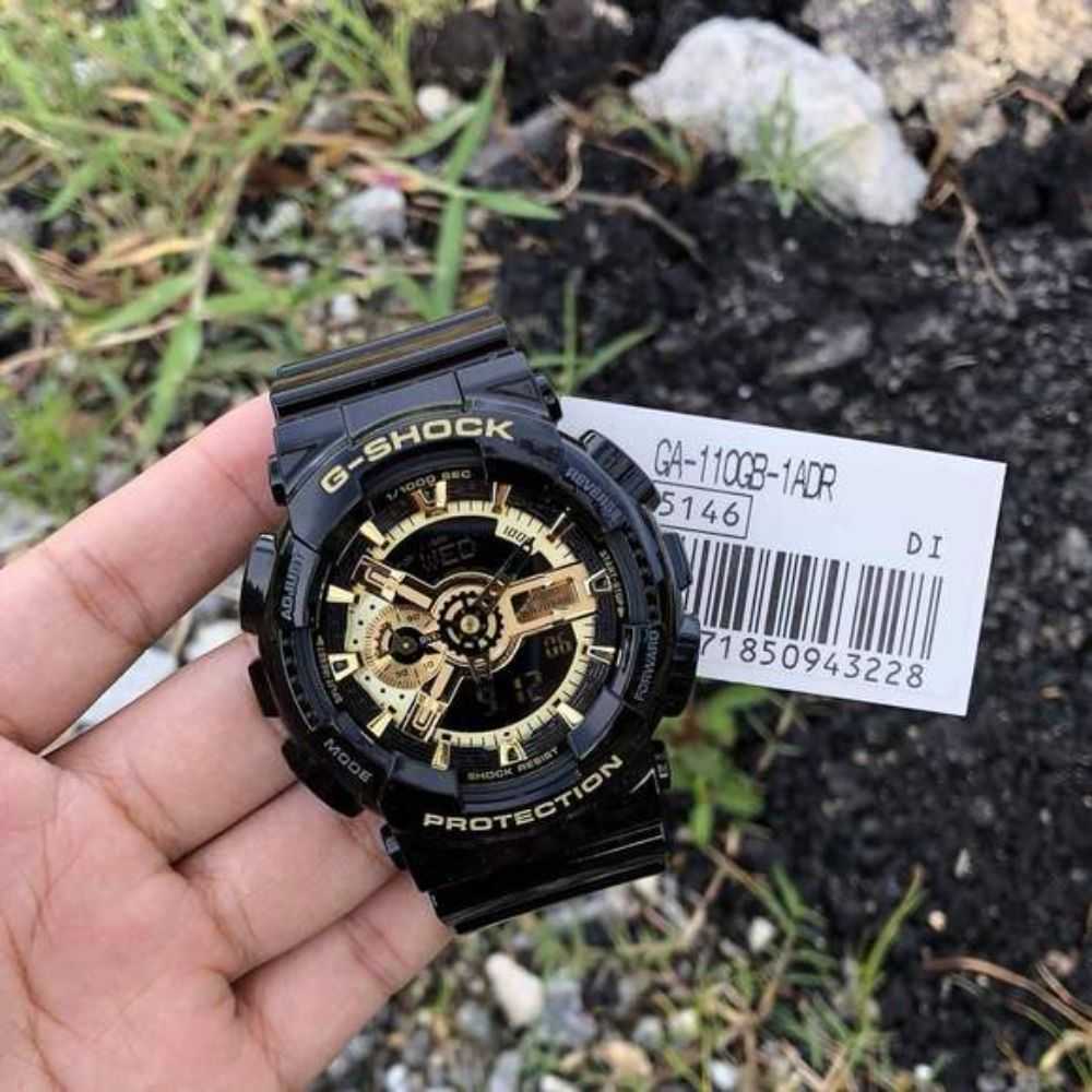 CASIO G-SHOCK GA-110GB-1ADR DIGITAL QUARTZ BLACK RESIN MEN'S WATCH - H2 Hub Watches