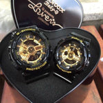 CASIO G-SHOCK & BABY-G GA-110GB-1ADR BA-110-1ADR COUPLE'S WATCH - H2 Hub Watches