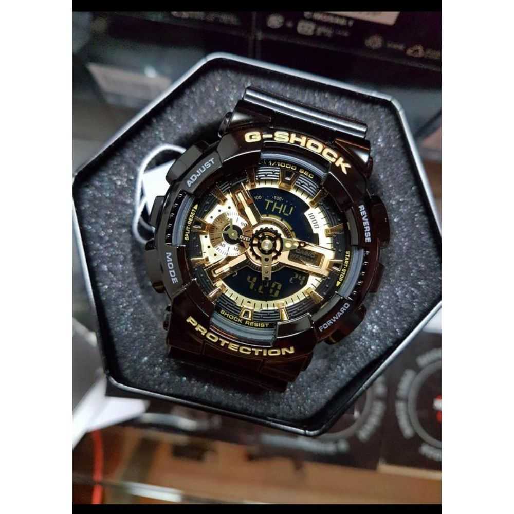 CASIO G-SHOCK GA-110GB-1ADR DIGITAL QUARTZ BLACK RESIN MEN'S WATCH - H2 Hub Watches