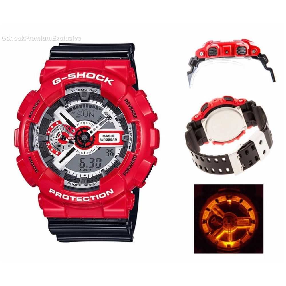 CASIO G-SHOCK GA-110RD-4ACR DIGITAL QUARTZ RED RESIN UNISEX'S WATCH - H2 Hub Watches