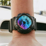 CASIO G-SHOCK GA-110SR-1ADR-P BLACK RESIN MEN WATCH