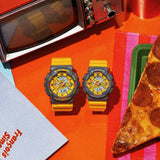 Casio G-Shock Digital-Analogue Yellow Resin Strap Unisex Watch GA-110Y-9ADR