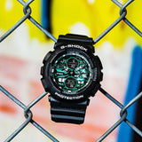 CASIO G-SHOCK GA-140MG-1ADR-P BLACK RESIN STRAP MEN'S WATCH