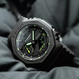 CASIO G-SHOCK GA-2100-1A3DR-P BLACK RESIN MEN WATCH