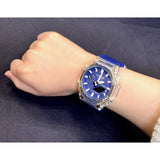 CASIO G-SHOCK GA-2100HC-2ADR BLUE RESIN STRAP MEN'S WATCH
