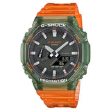 CASIO G-SHOCK GA-2100HC-4ADR-P ORANGE RESIN STRAP MEN'S WATCH