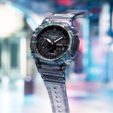 CASIO G-SHOCK GA-2100NN-1ADR-P ANALOG DIGITAL BLACK RESIN STRAP MEN'S WATCH
