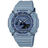 Casio G-Shock Digital-Analogue Blue Resin Strap Men Watch GA-2100PT-2ADR-P