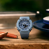 Casio G-Shock Digital-Analogue Blue Resin Strap Men Watch GA-2100PT-2ADR-P
