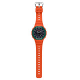 Casio G-Shock Black Dial With Orange Resin Strap Men Watch GA-2110SC-4ADR-P