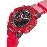 CASIO G-SHOCK GA-2200SKL-4ADR RED RESIN STRAP UNISEX WATCH