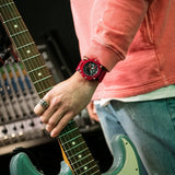 CASIO G-SHOCK GA-2200SKL-4ADR RED RESIN STRAP UNISEX WATCH