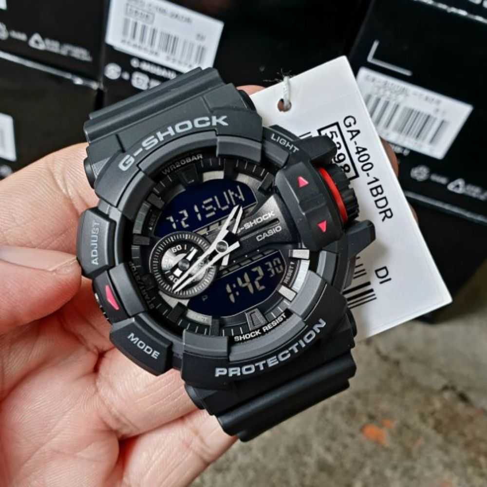 CASIO G-SHOCK GA-400-1BDR DIGITAL QUARTZ BLACK RESIN UNISEX'S WATCH - H2 Hub Watches