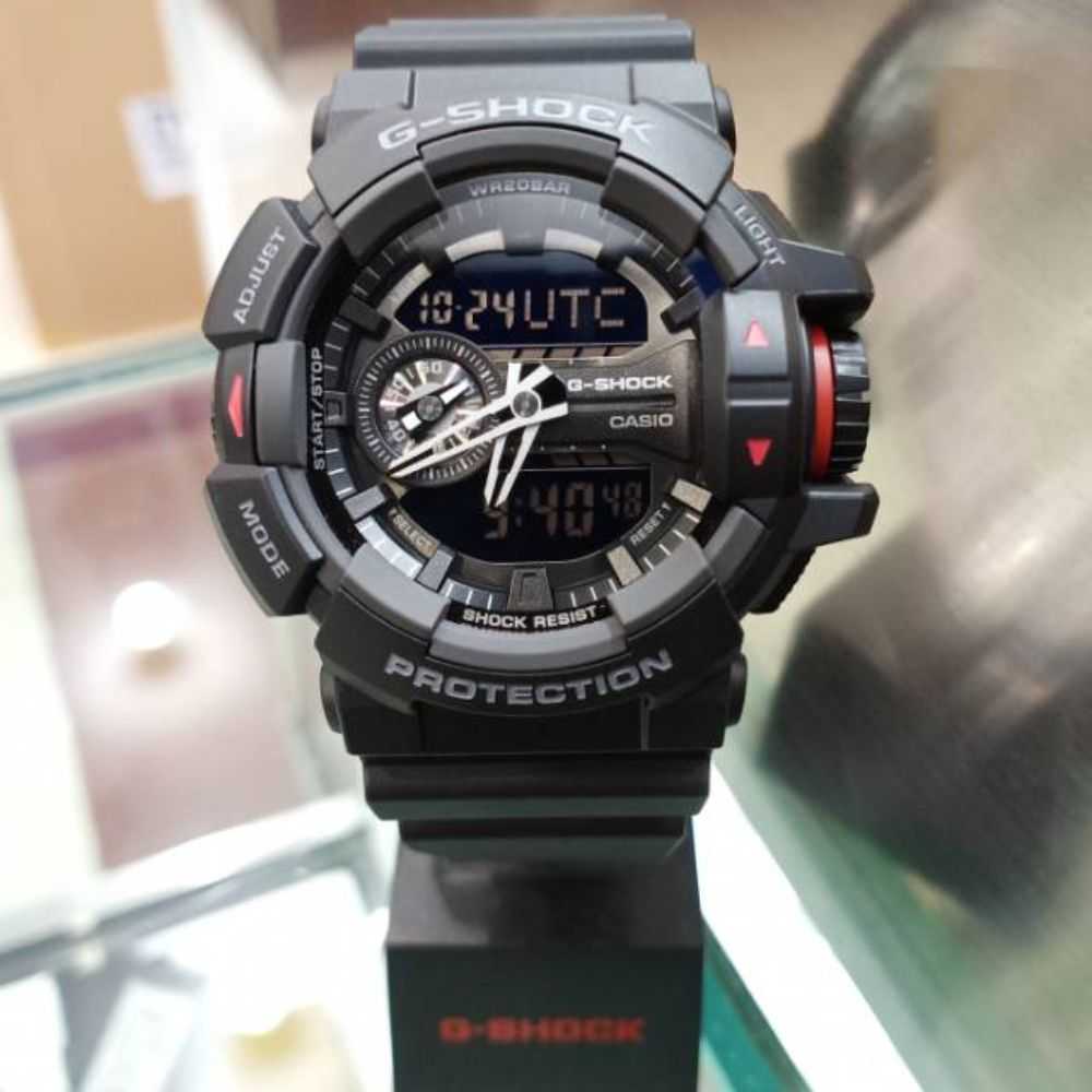 CASIO G-SHOCK GA-400-1BDR DIGITAL QUARTZ BLACK RESIN UNISEX'S WATCH - H2 Hub Watches