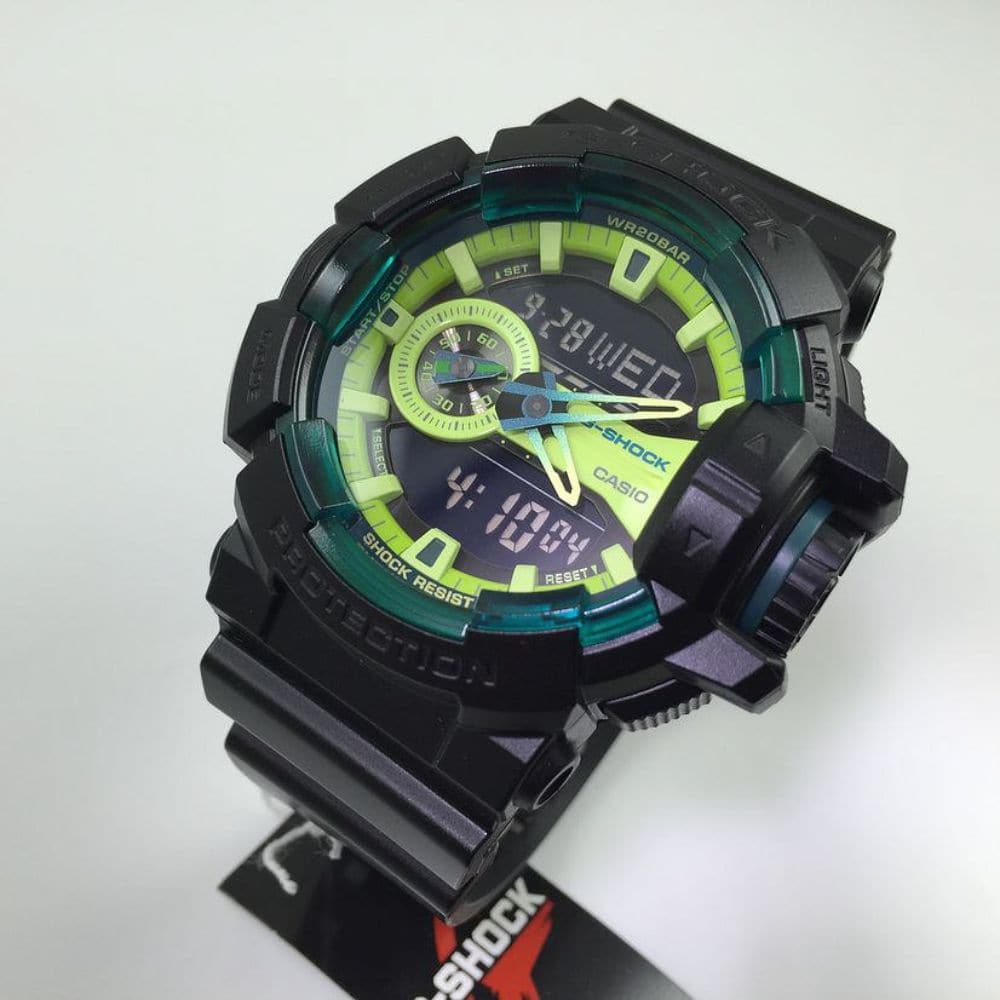 CASIO G-SHOCK GA-400LY-1ACR DIGITAL QUARTZ BLACK RESIN MEN'S WATCH - H2 Hub Watches