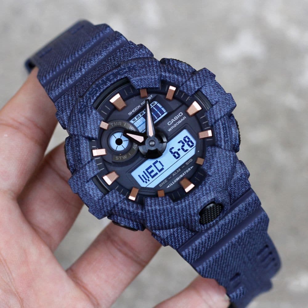 CASIO G SHOCK BABY G DENIM GA 700DE 2A BA 110DE 2A1 COUPLE S