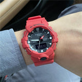 CASIO G-SHOCK GA-800-4ADR-P DIGITAL QUARTZ RED RESIN MEN'S WATCH
