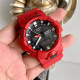 CASIO G-SHOCK GA-800-4ADR-P DIGITAL QUARTZ RED RESIN MEN'S WATCH
