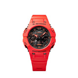 Casio G-Shock Analogue-Digital Red Resin Strap Men Watch GA-B001-4ADR-P