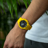 Casio G-Shock Yellow Resin Strap Men Watch GA-B2100C-9ADR-P